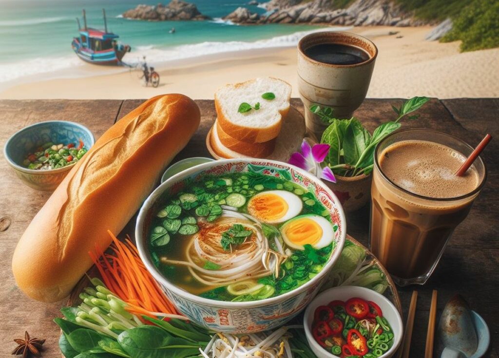 petit dejeuner à Nha Trang au Vietnam